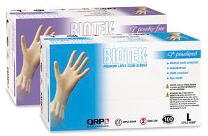 609年QRP bpf-s乳胶手套,无粉,100盒,小