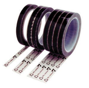 Botron B1613P明确防静电胶带w /印刷警告,1“三宽”身份证核心