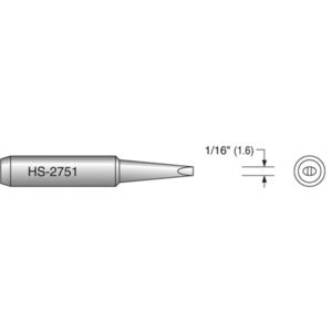 柏拉图hs - 2751焊接,1.6毫米凿
