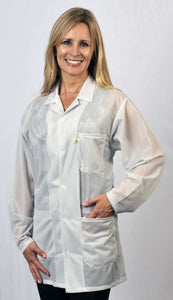 科技穿LOJ-13白色防静电夹克,小